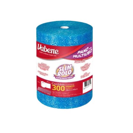 Bobina de pano multiuso azul 600 panos picotados